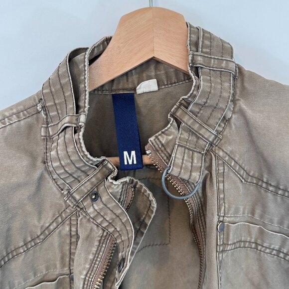 Men's Medium DIVIDED by H&M Tan Cargo Jacket - Picture 3 of 14